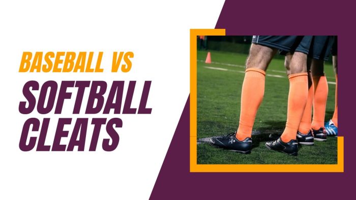 Baseball vs Softball Cleats