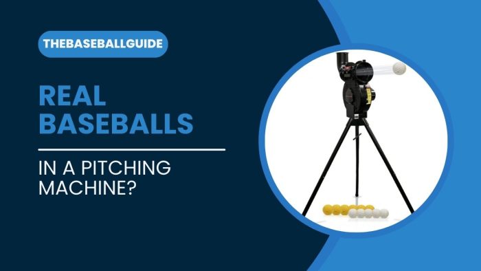 Can You Use Real Baseballs In A Pitching Machine