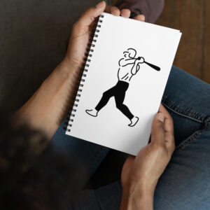 Baseball Spiral notebook