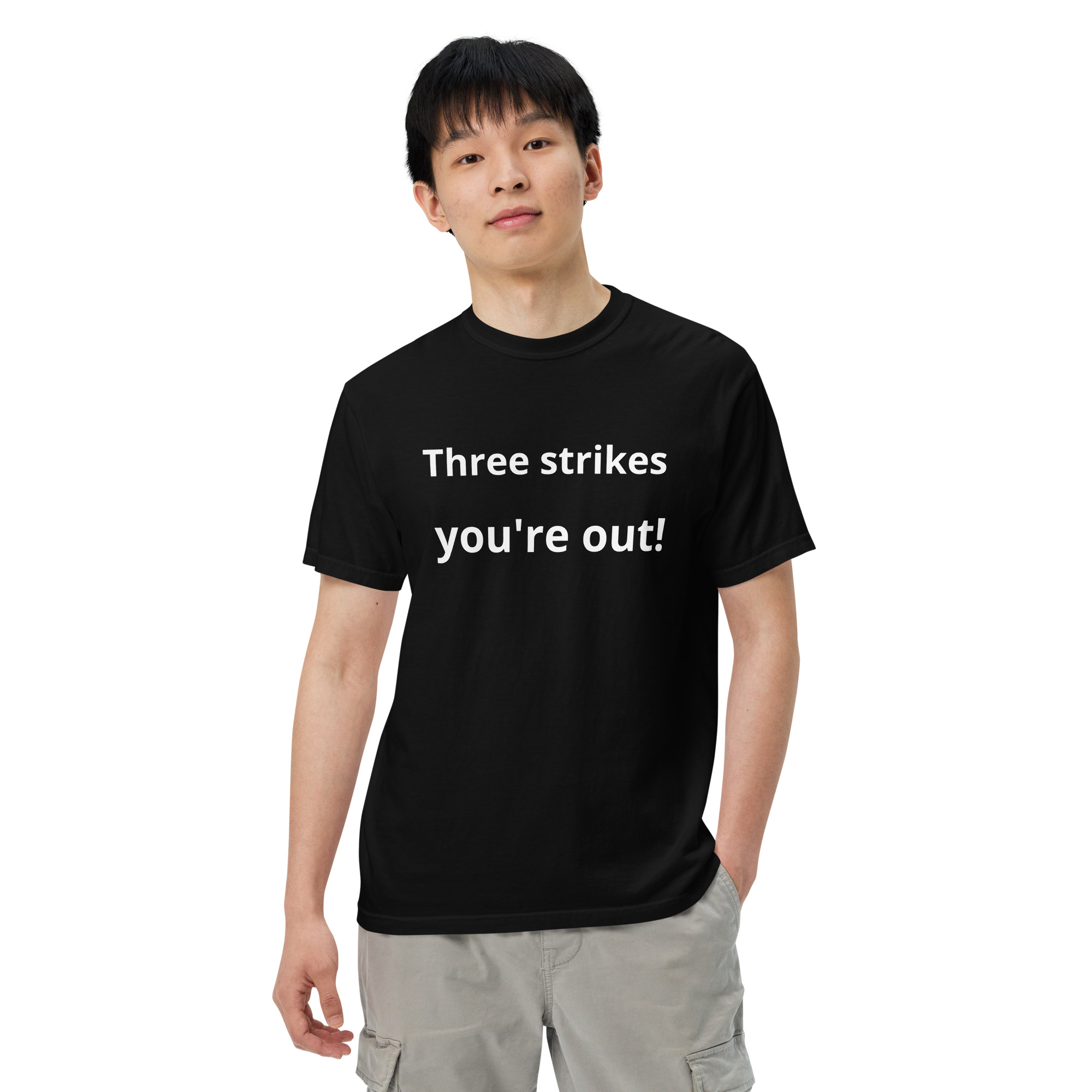 Baseball Tshirt - Three strikes, you're out! - Image 2