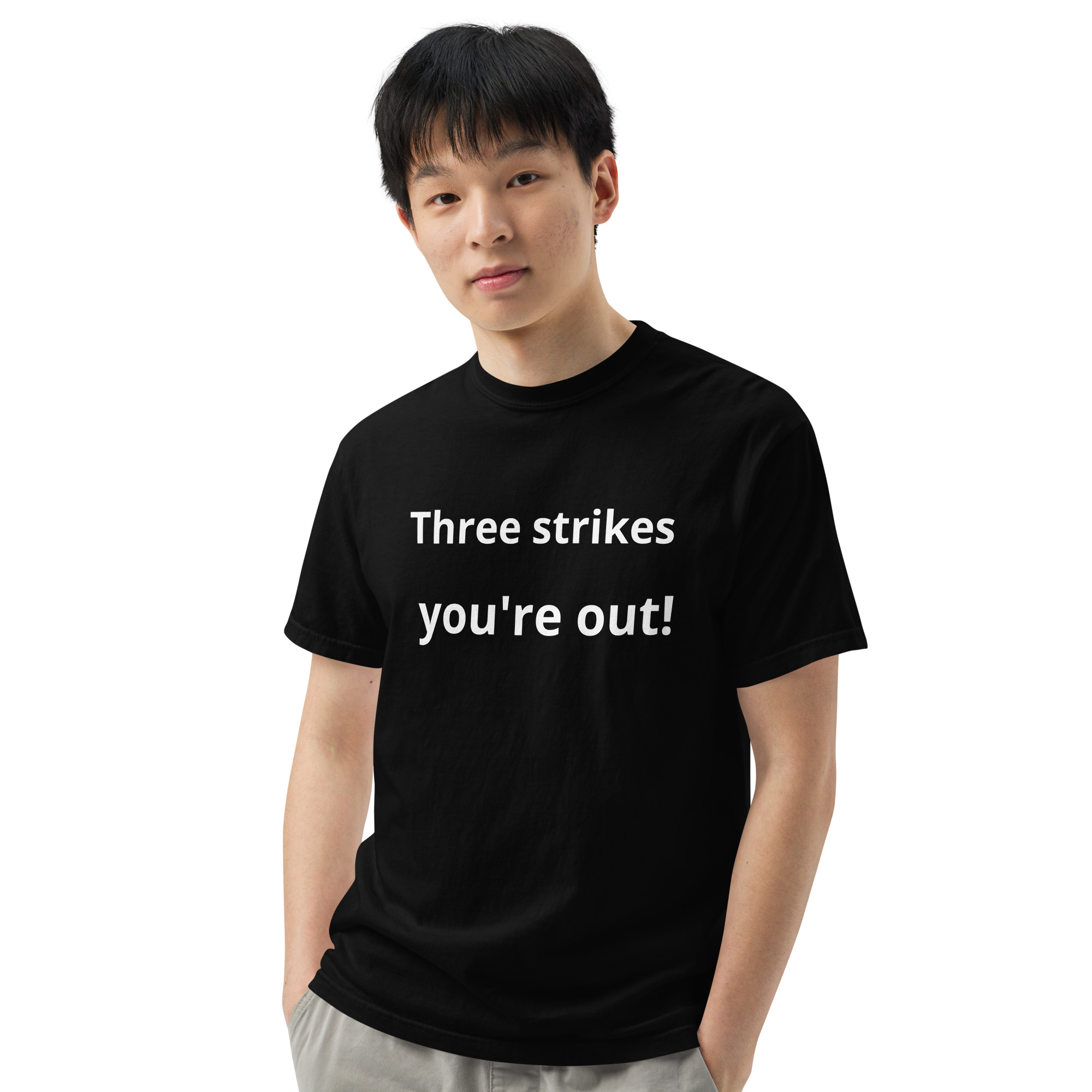 Baseball Tshirt - Three strikes, you're out! - Image 3